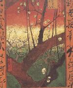 Vincent Van Gogh japonaiserie:Flowering Plum Tree (nn04) France oil painting artist